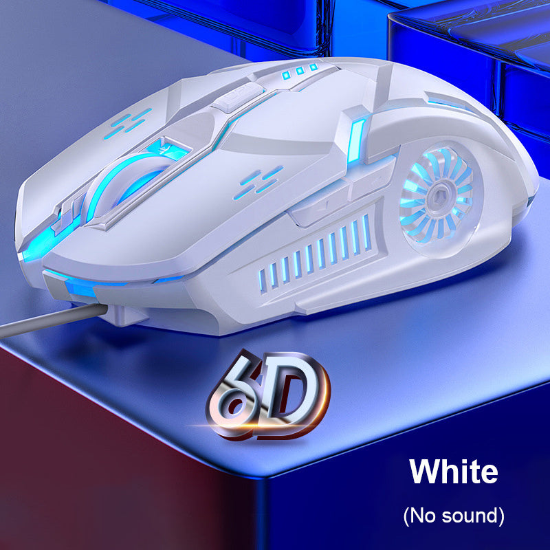 G5 Wired Gaming Mouse Colorful Backlight 6 Button Silent Mouse 4-Speed 3200 DPI RGB Gaming Mouse For Computer Laptop Mice