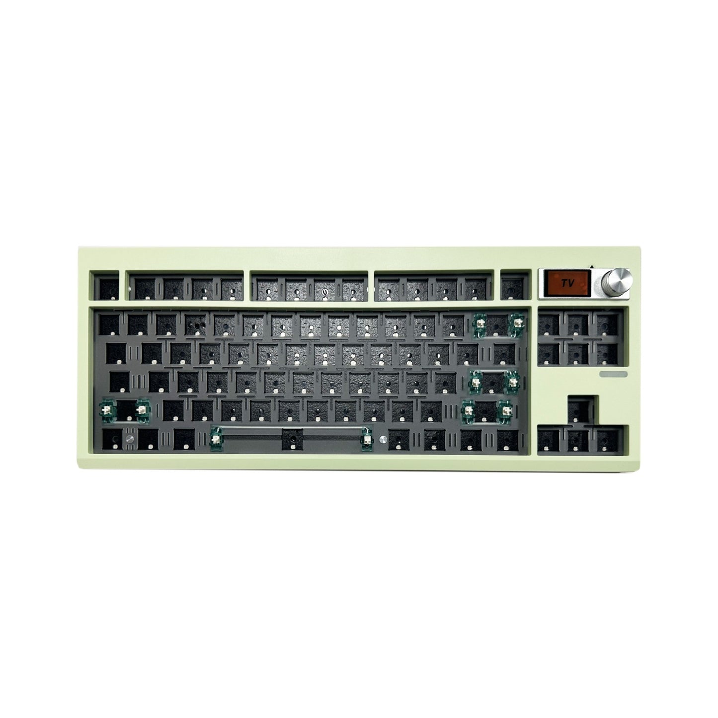 DIY Mechanical Keyboard Kit With Knob Supports Hot Swap RGB Backlight