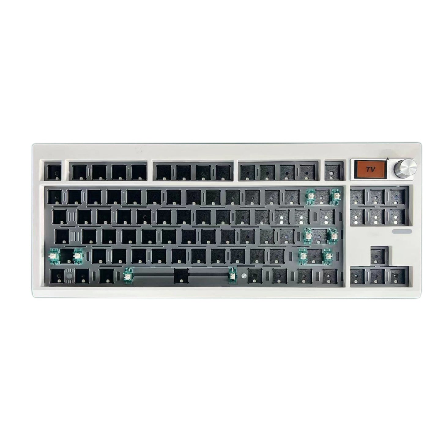 DIY Mechanical Keyboard Kit With Knob Supports Hot Swap RGB Backlight