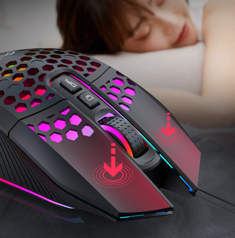 Wireless Silent Charging RGB Illuminated Mouse