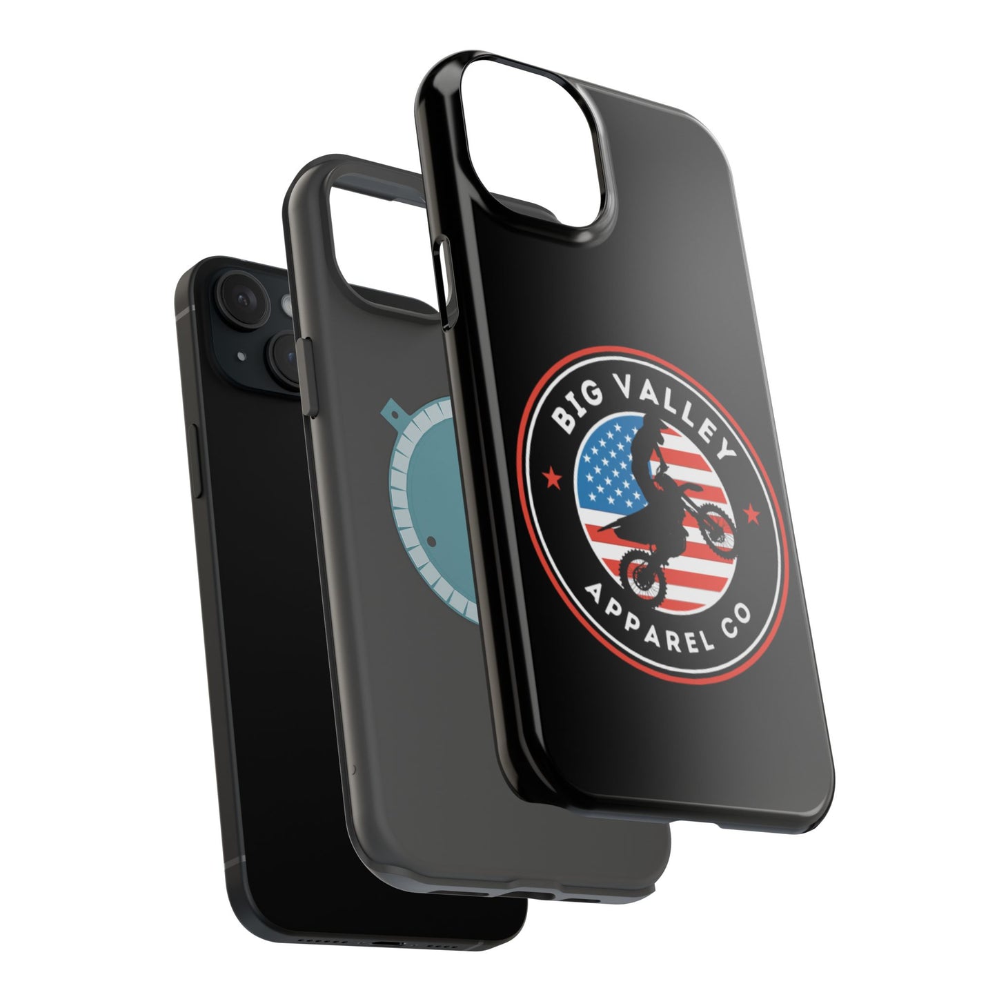 Big Valley American flag dirt biker phone case