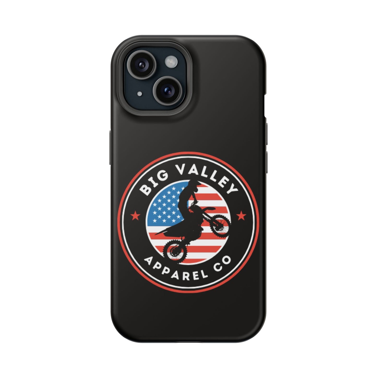 Big Valley American flag dirt biker phone case