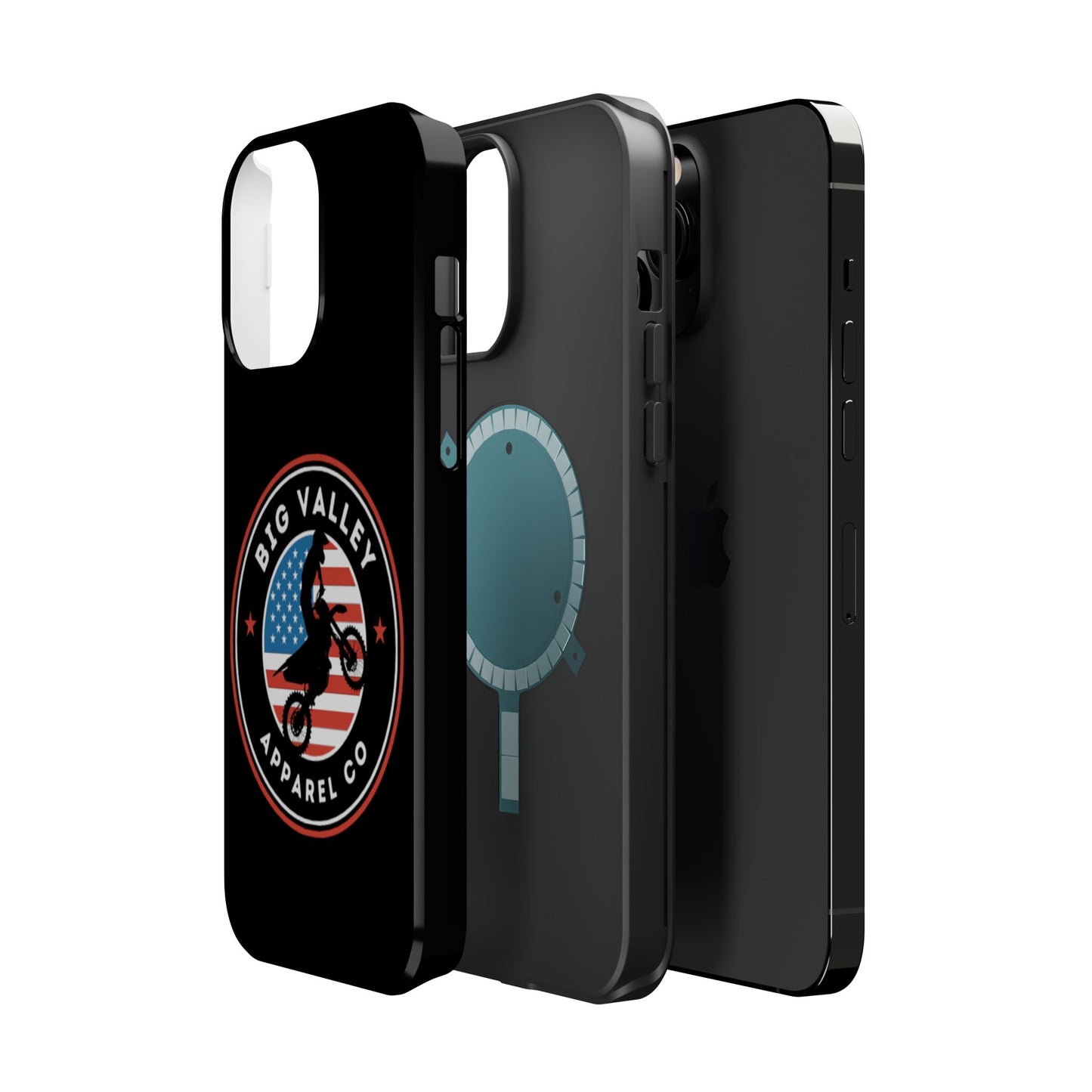 Big Valley American flag dirt biker phone case