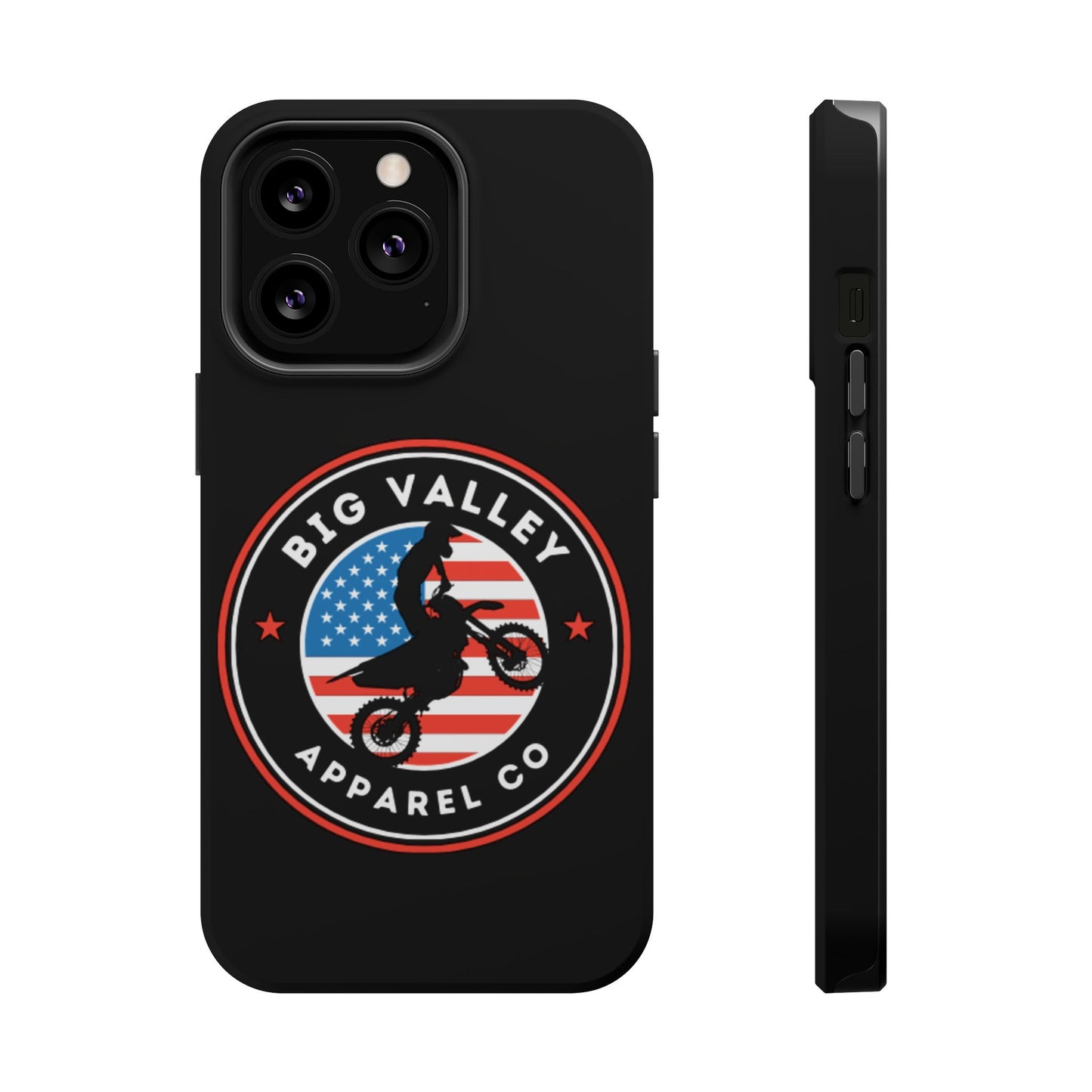 Big Valley American flag dirt biker phone case