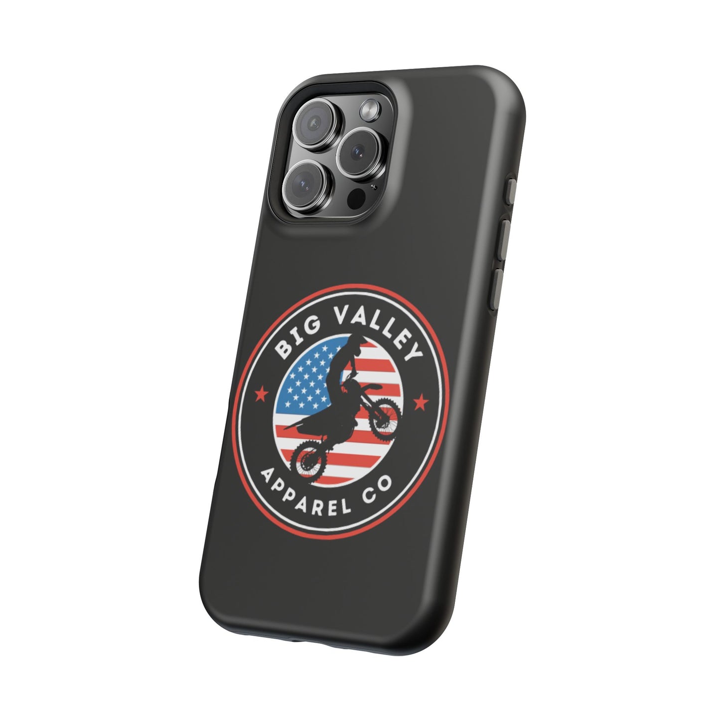 Big Valley American flag dirt biker phone case