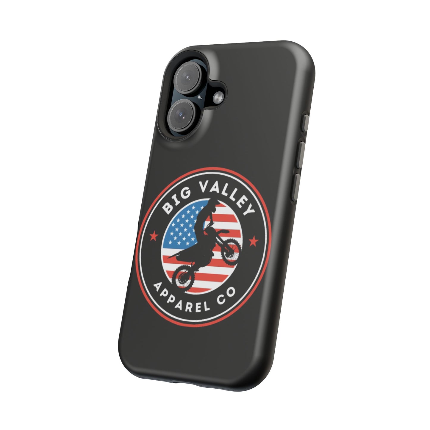 Big Valley American flag dirt biker phone case