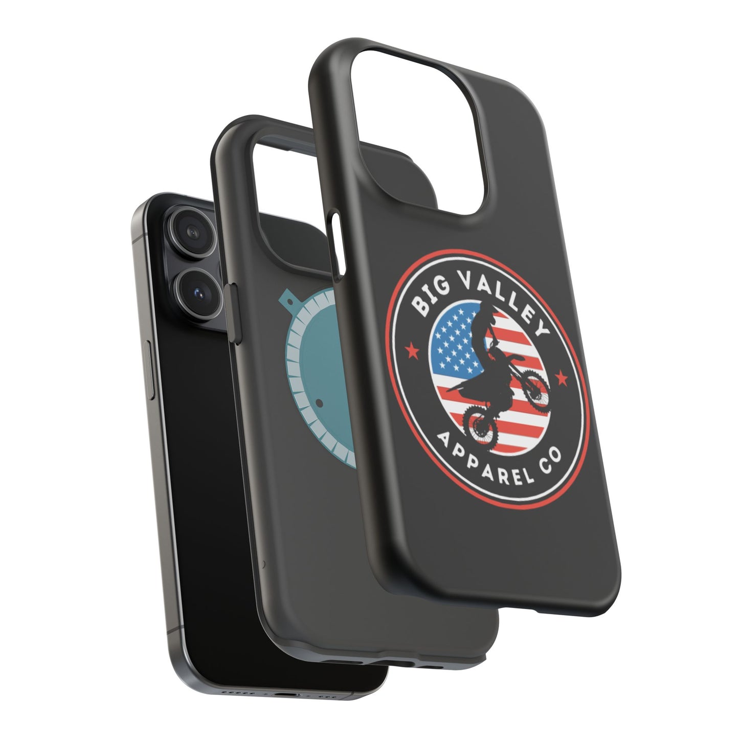 Big Valley American flag dirt biker phone case