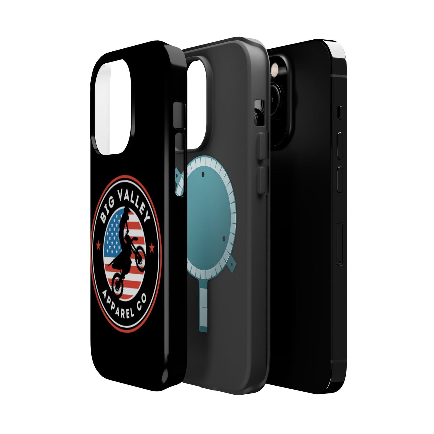 Big Valley American flag dirt biker phone case