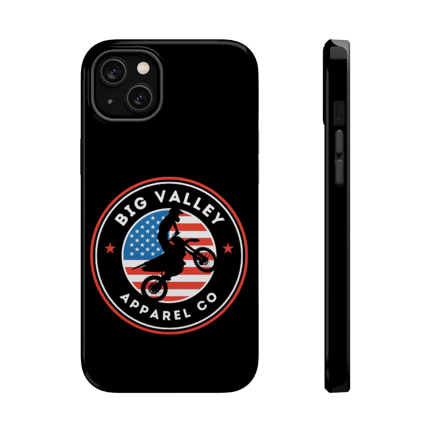 Big Valley American flag dirt biker phone case