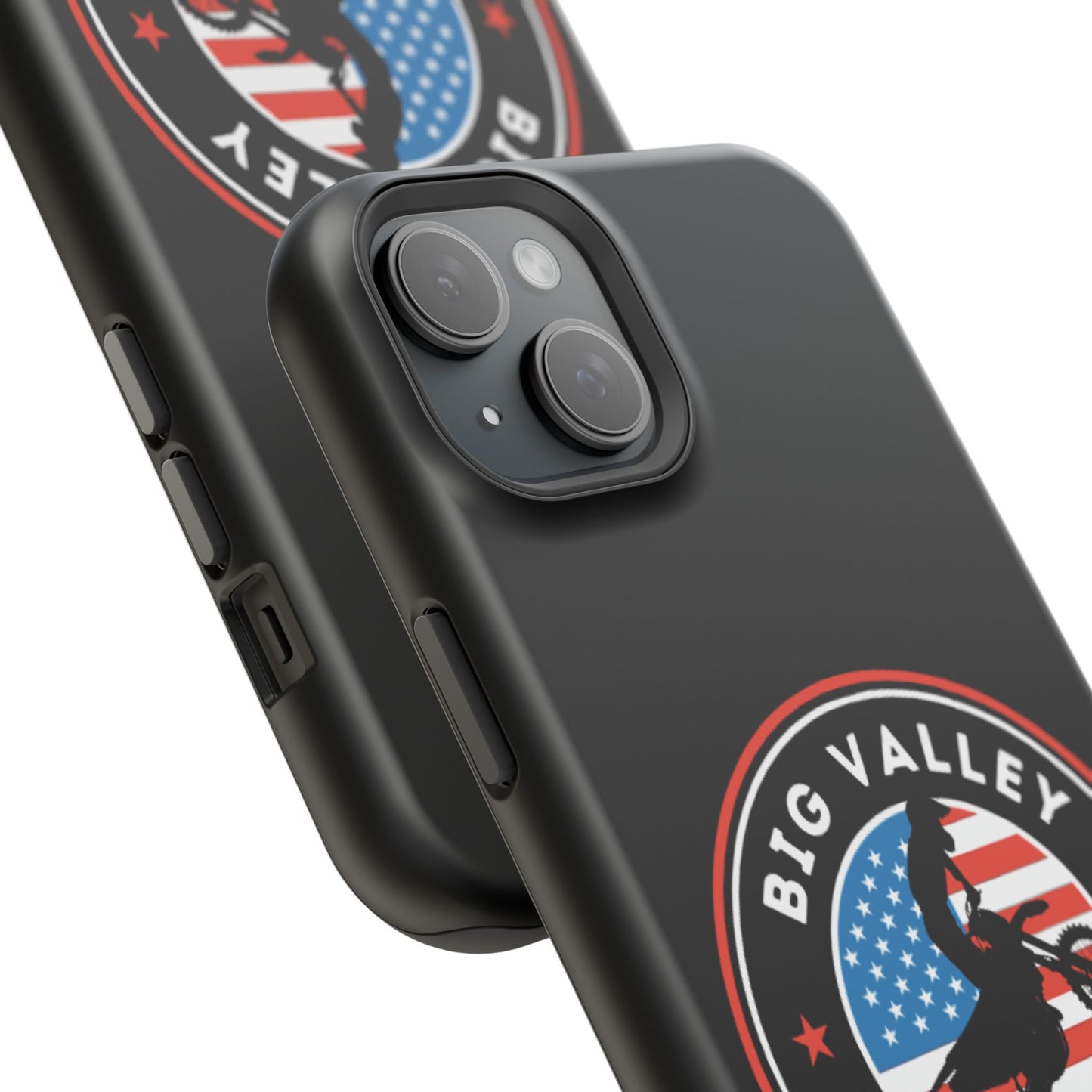 Big Valley American flag dirt biker phone case