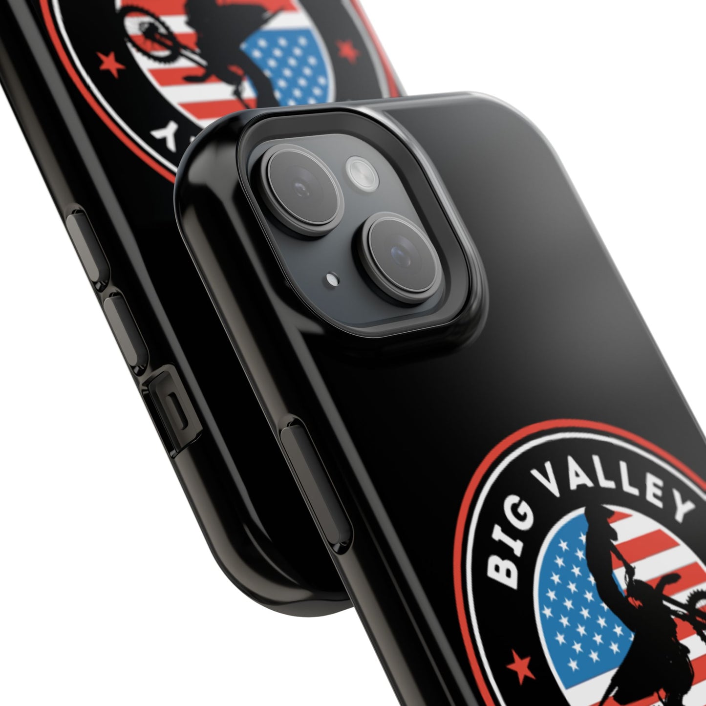 Big Valley American flag dirt biker phone case