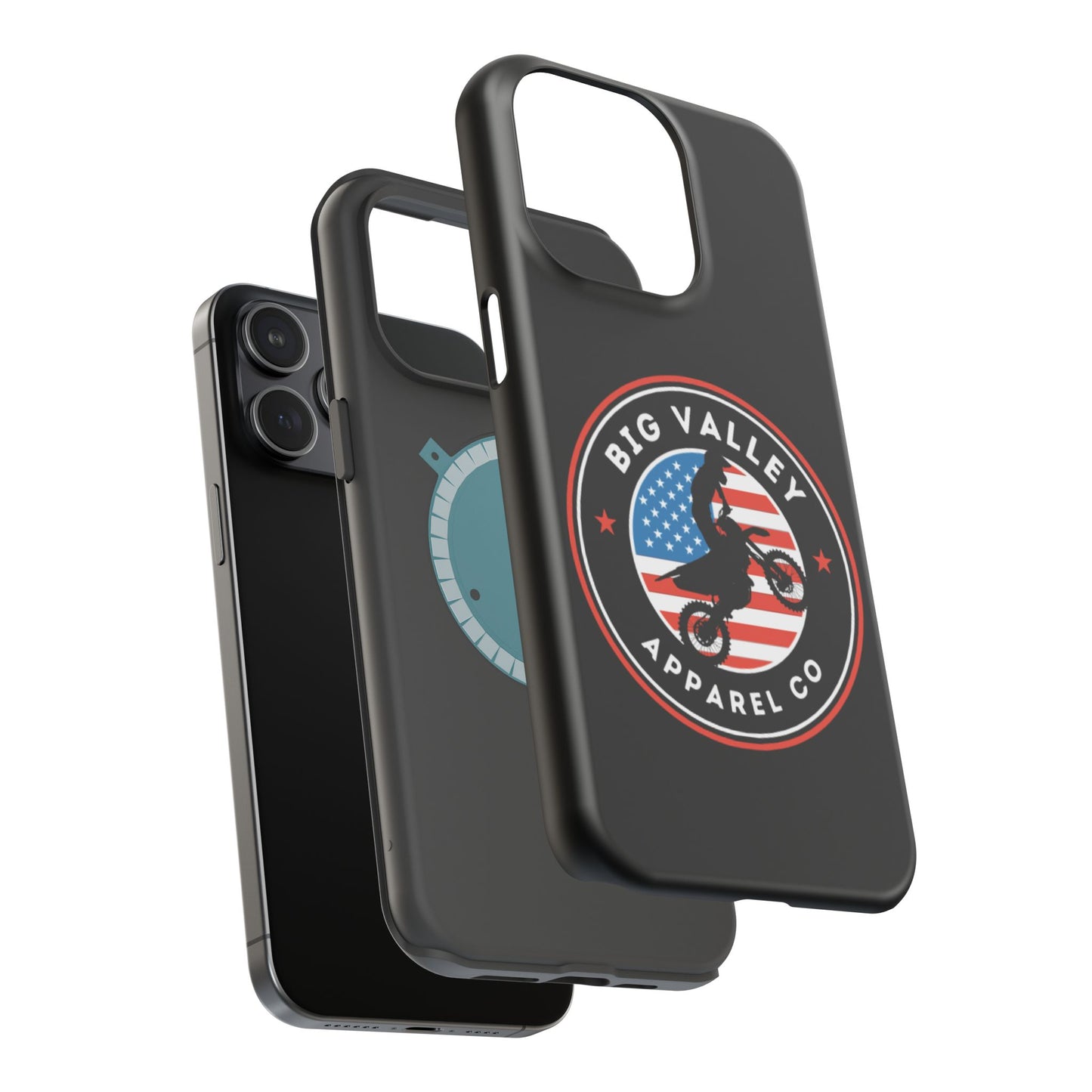 Big Valley American flag dirt biker phone case