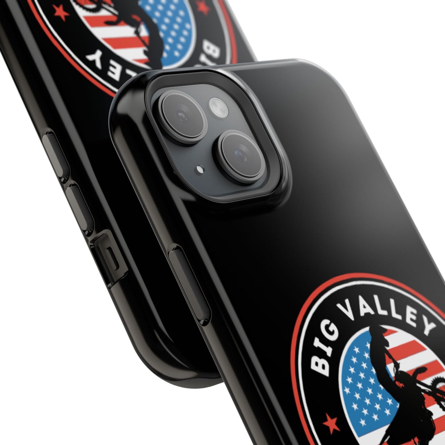 Big Valley American flag dirt biker phone case