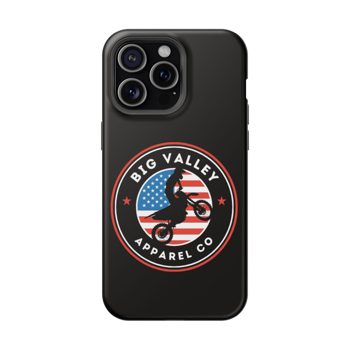 Big Valley American flag dirt biker phone case