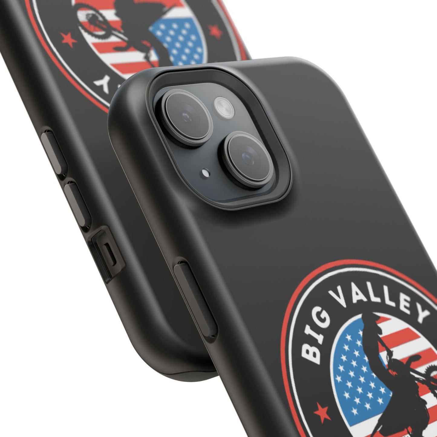 Big Valley American flag dirt biker phone case