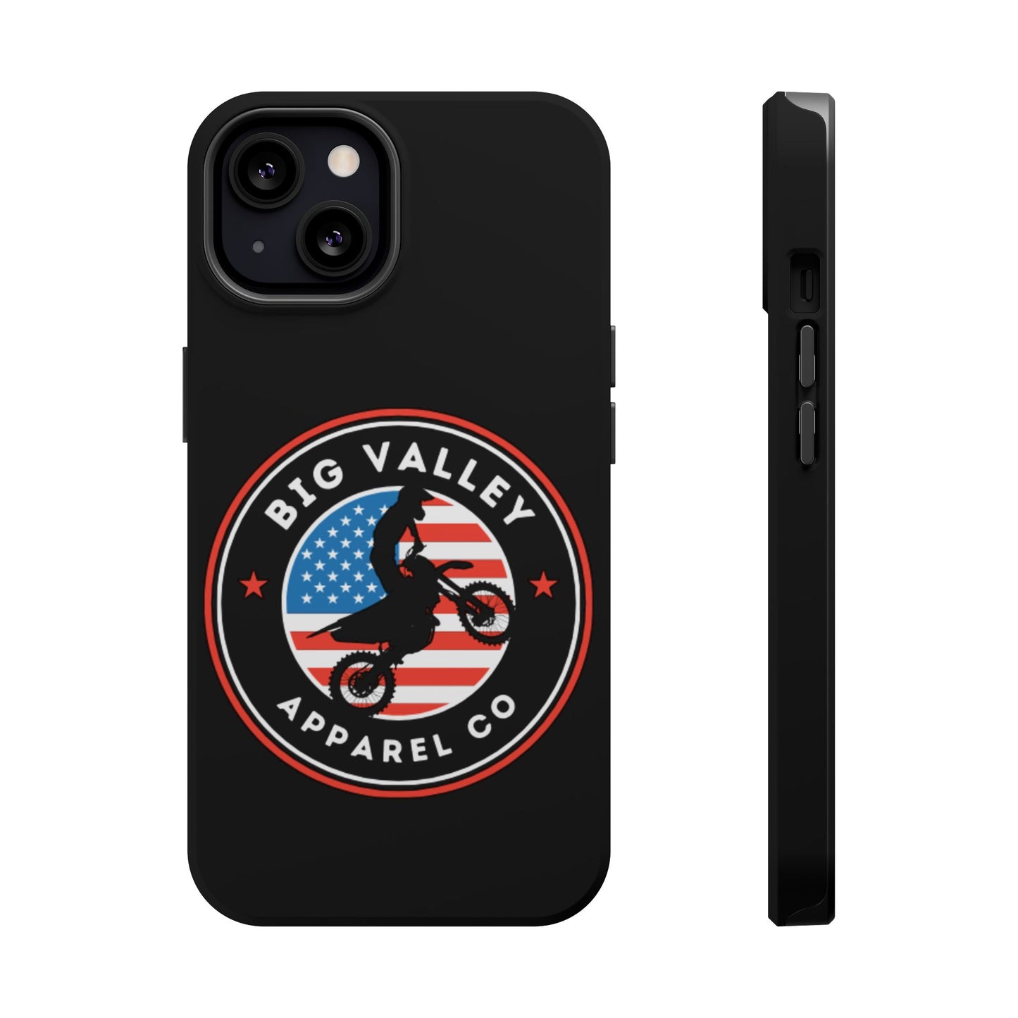 Big Valley American flag dirt biker phone case