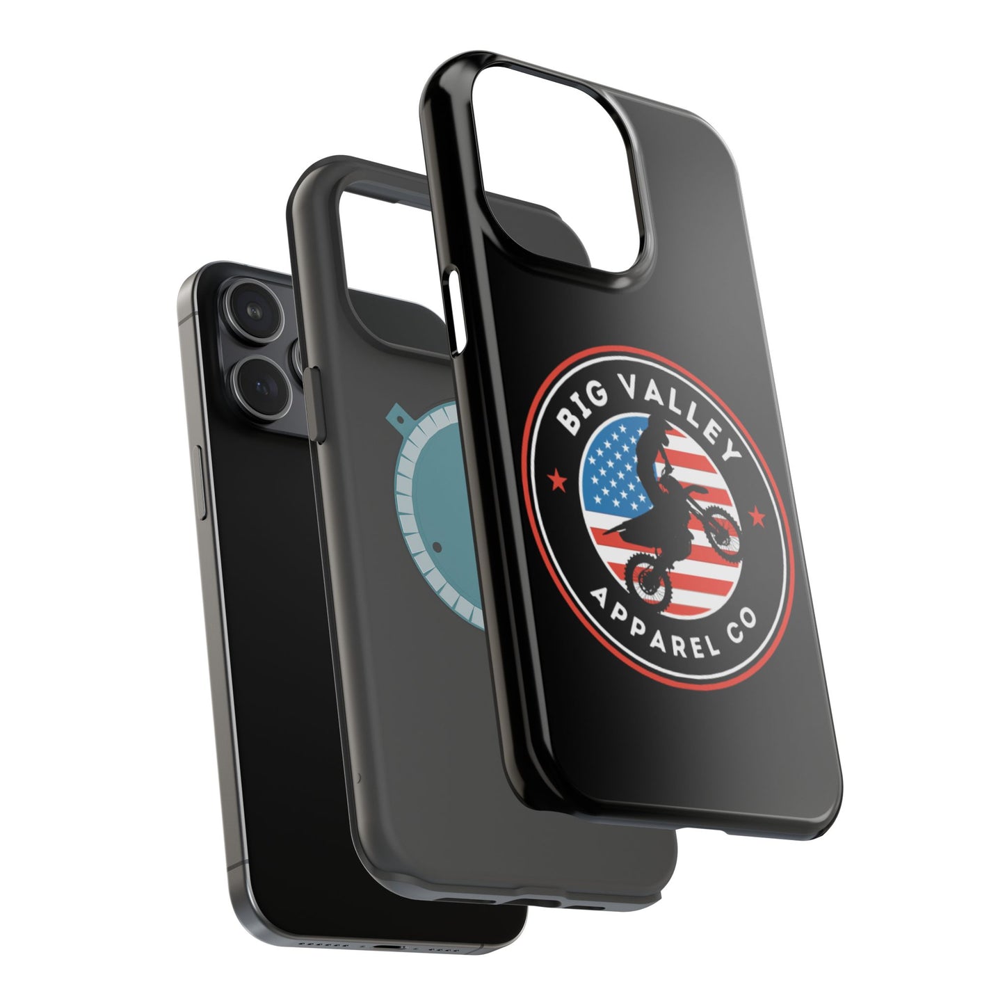 Big Valley American flag dirt biker phone case