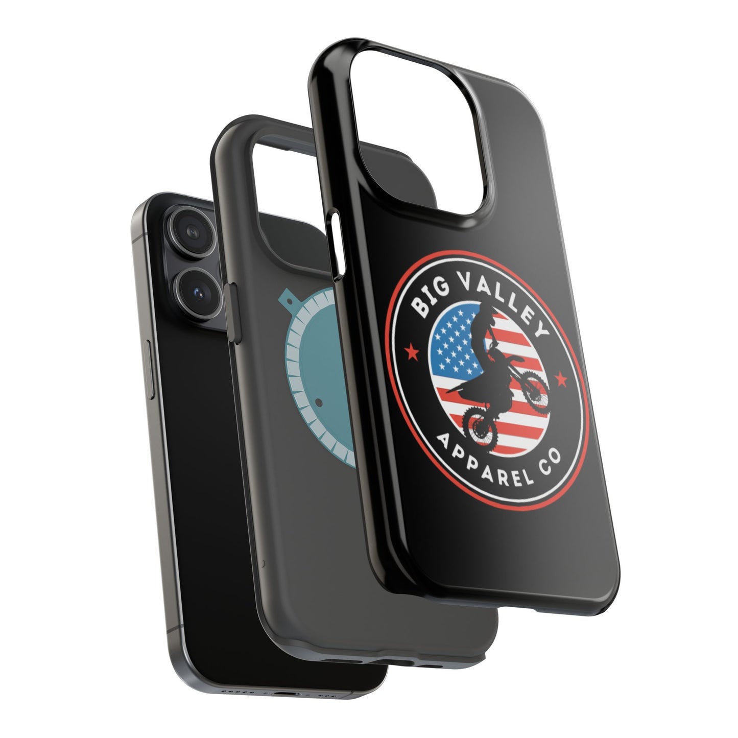 Big Valley American flag dirt biker phone case