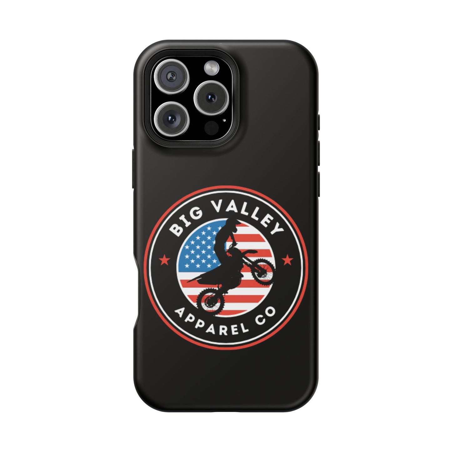 Big Valley American flag dirt biker phone case