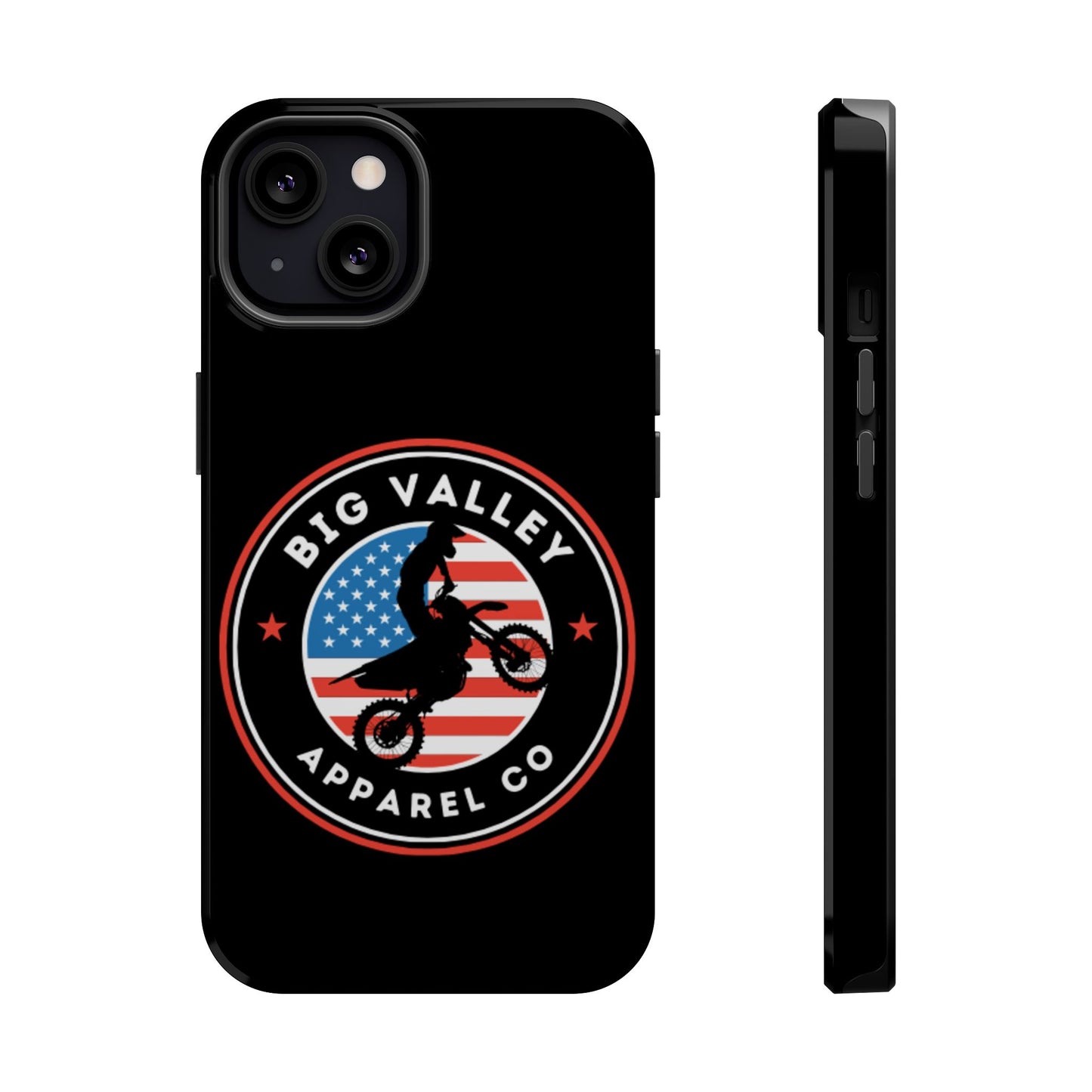 Big Valley American flag dirt biker phone case