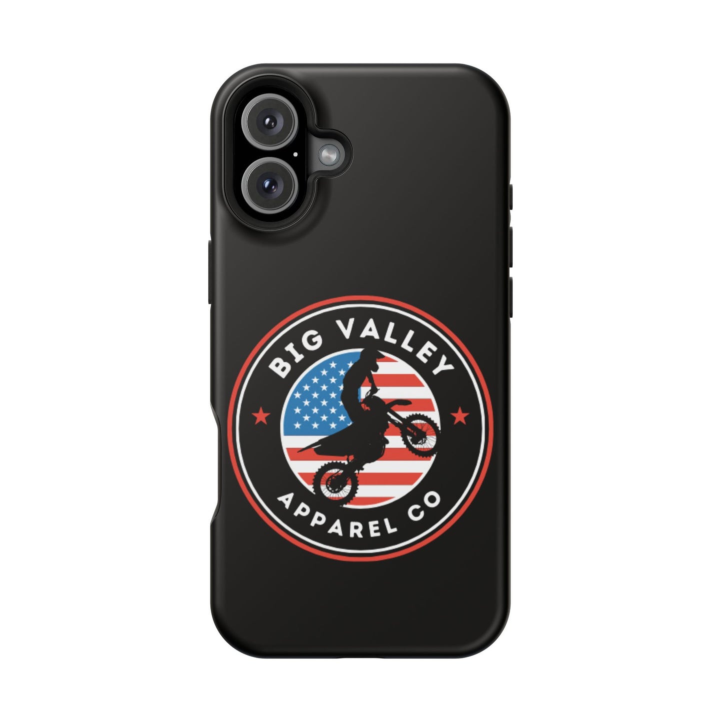 Big Valley American flag dirt biker phone case