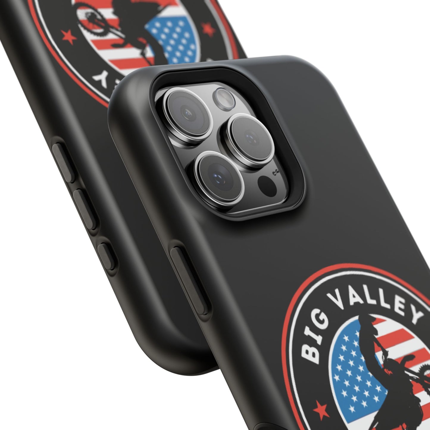 Big Valley American flag dirt biker phone case