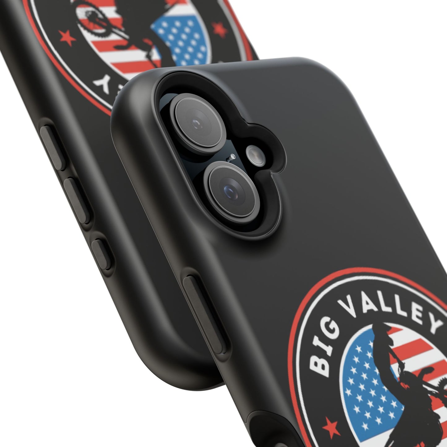 Big Valley American flag dirt biker phone case