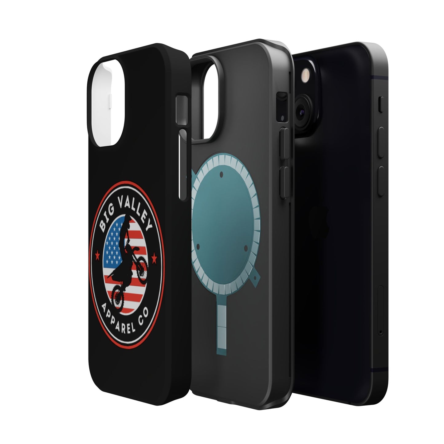 Big Valley American flag dirt biker phone case