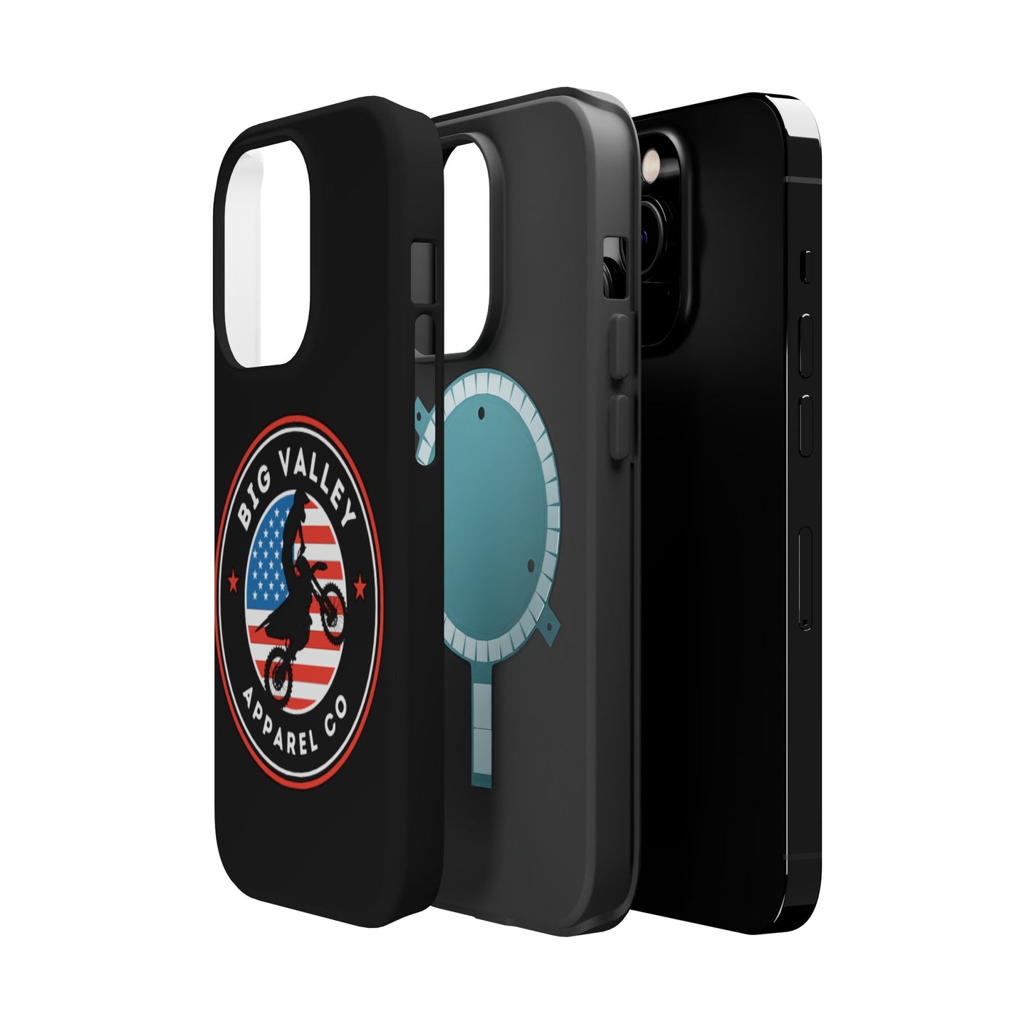 Big Valley American flag dirt biker phone case