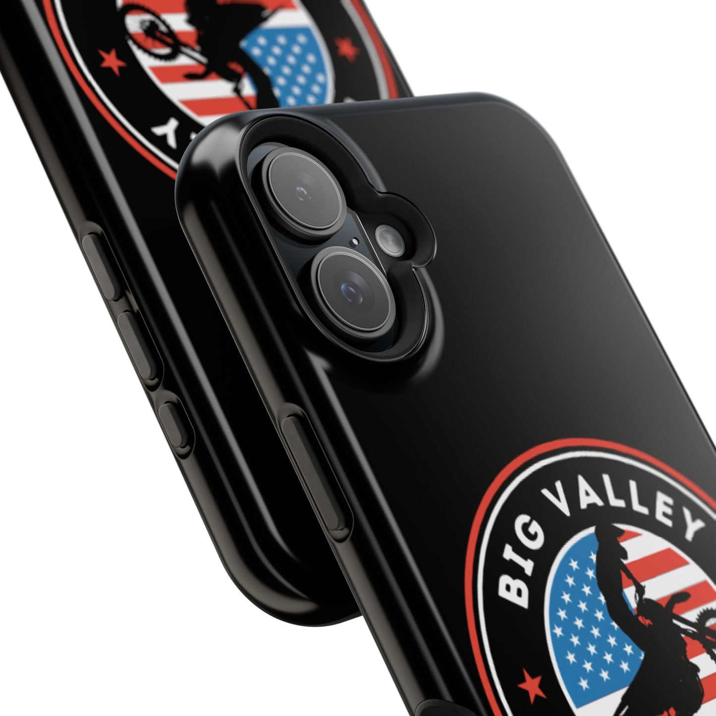 Big Valley American flag dirt biker phone case