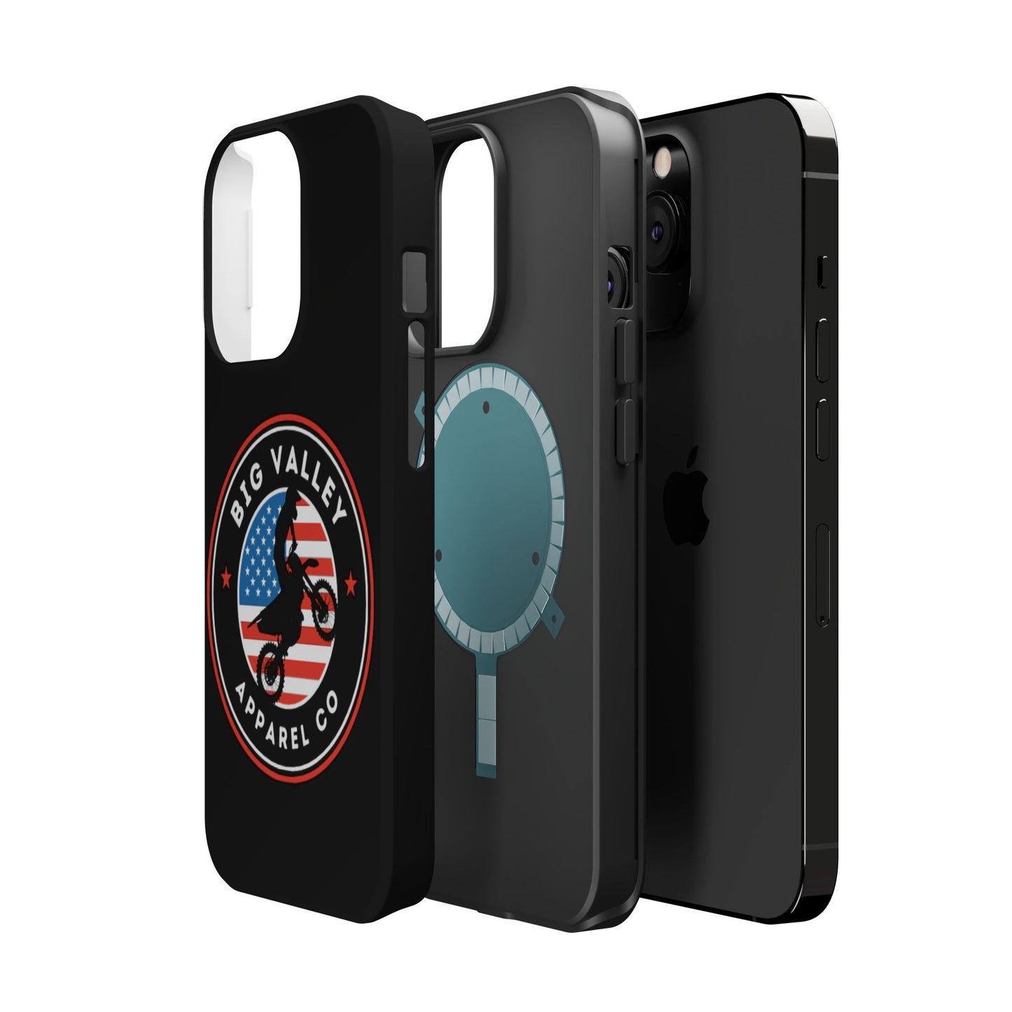 Big Valley American flag dirt biker phone case