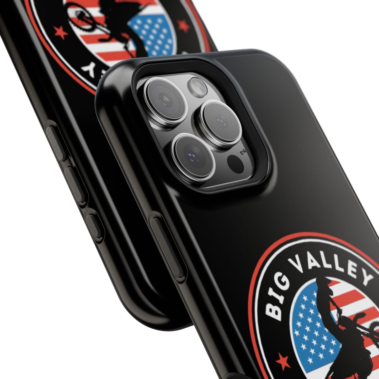 Big Valley American flag dirt biker phone case