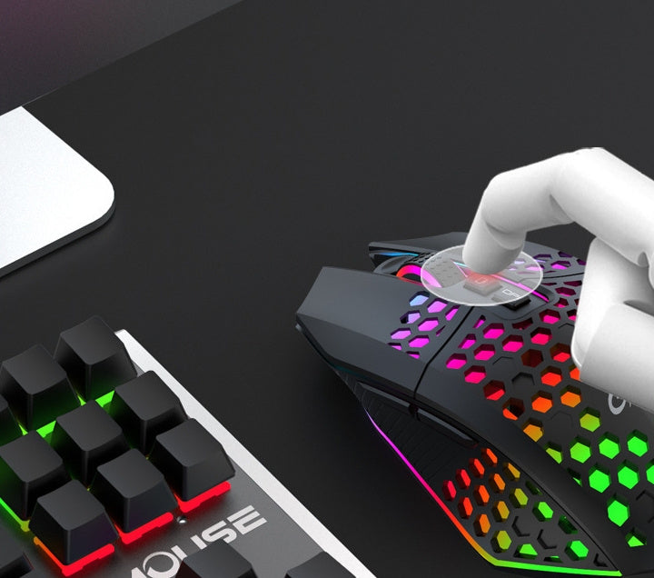 Wireless Silent Charging RGB Illuminated Mouse